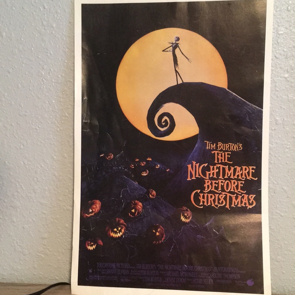 The Nightmare before Christmas movie promo poster
